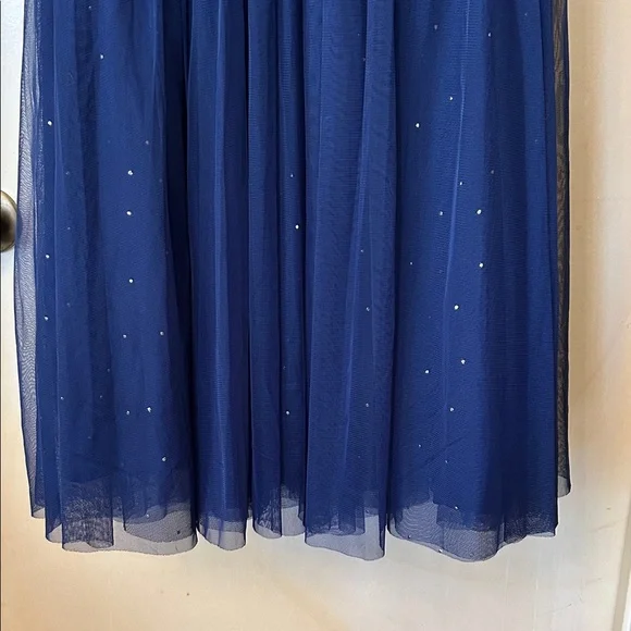 Anthropologie Moulinette Soeurs Floral and Navy Tulle Dress size 14 - Picture 11 of 16